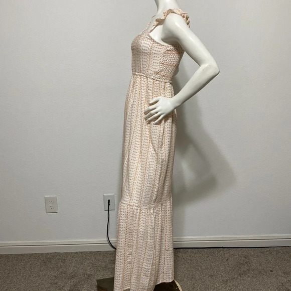 Jessica Simpson NEW Cottagecore Coquette Prairie Tiered Maxi Dress Size S - Picture 3 of 7